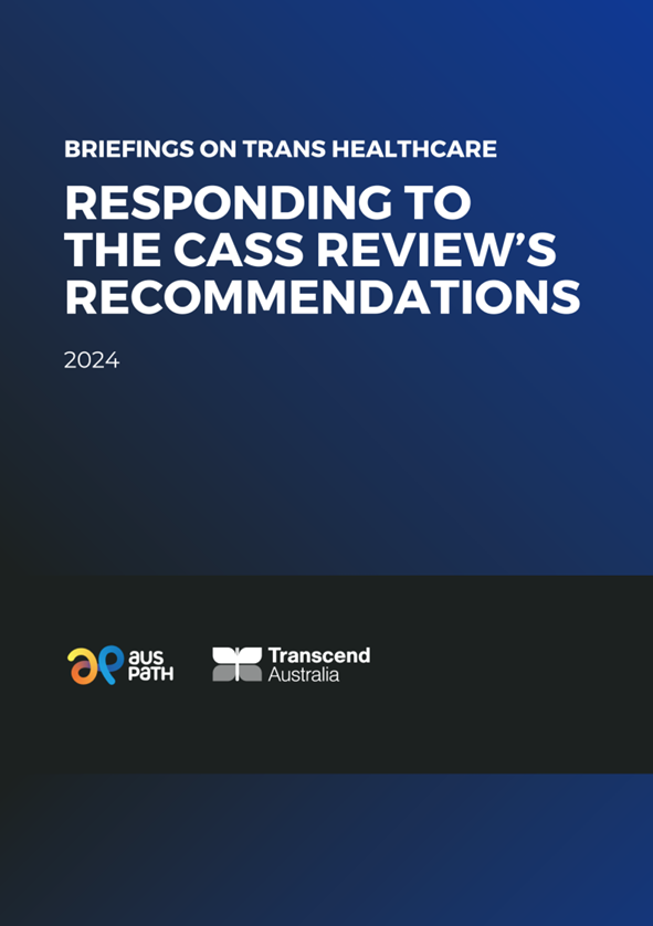 Blue Responding to the Cass review's Recommendations cover
